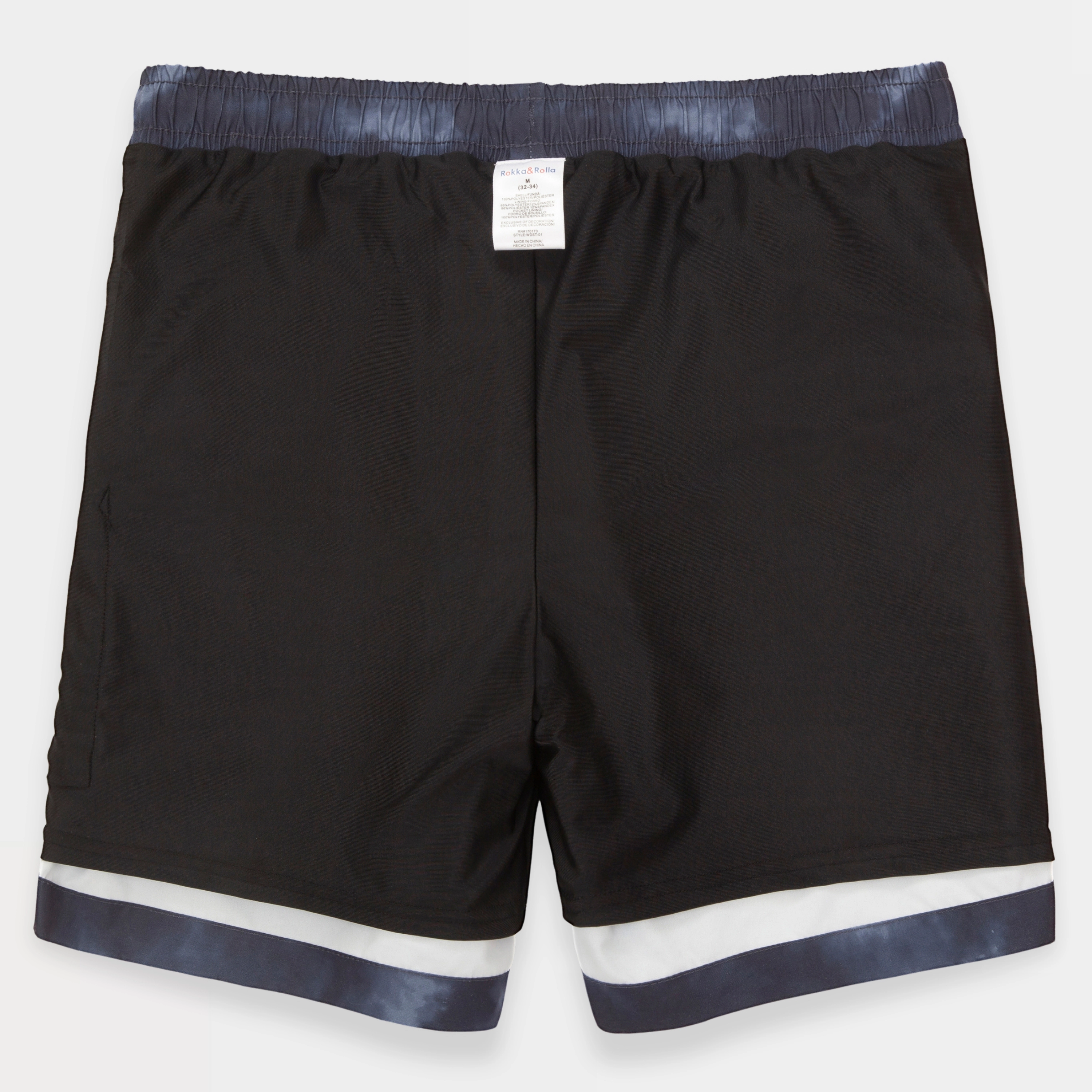 Rokka&Rolla Mens 7" Quick-Dry Swim Trunks with Compression Liner