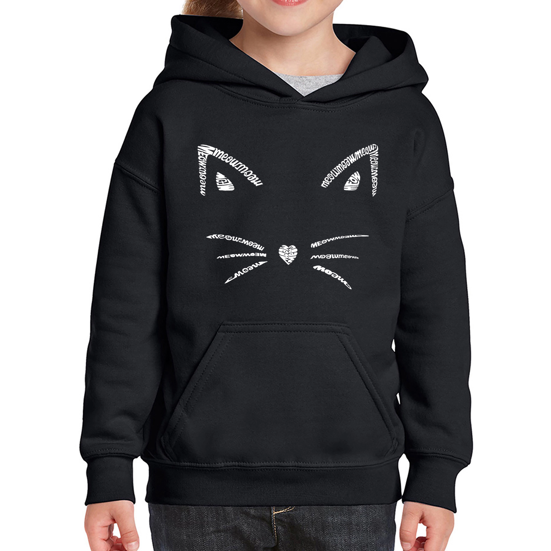 LA Pop Art Girls Word Hoodie - Whiskers