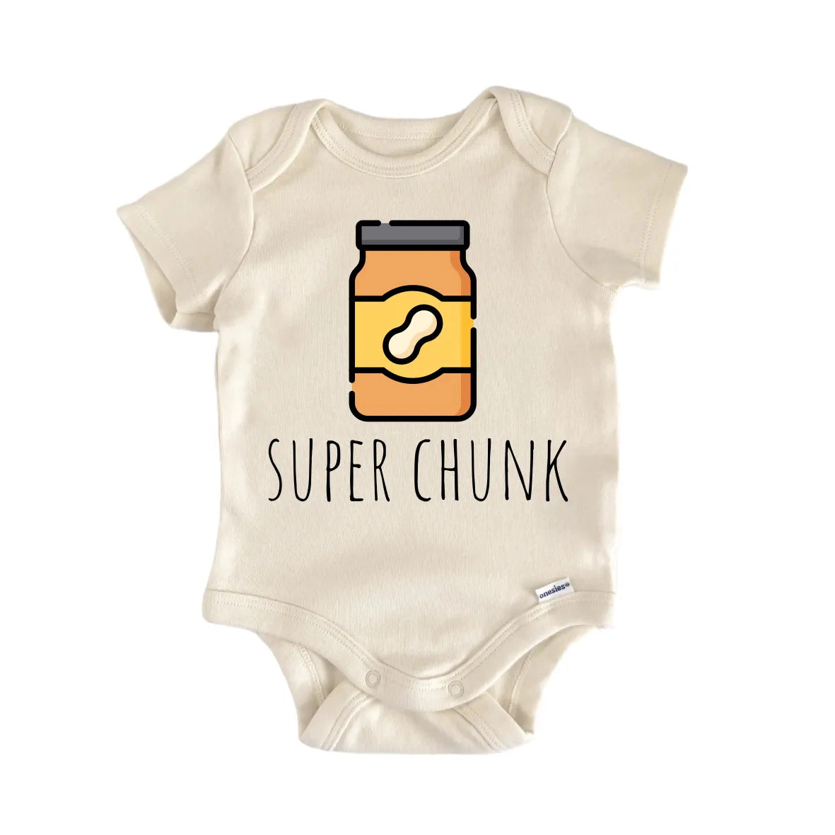 NOFO VIBES Unisex Chunky Peanutbutter Newborn Baby Bodysuit