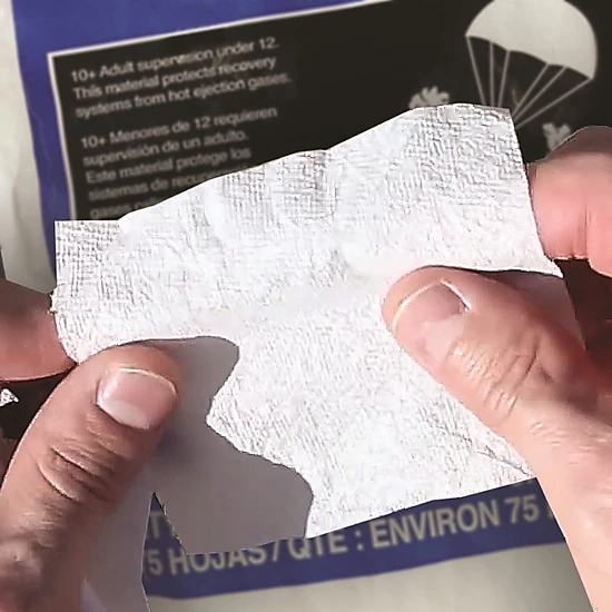 Estes Recovery Wadding, 75 Sheets - Flame-Resistant Parachute ...