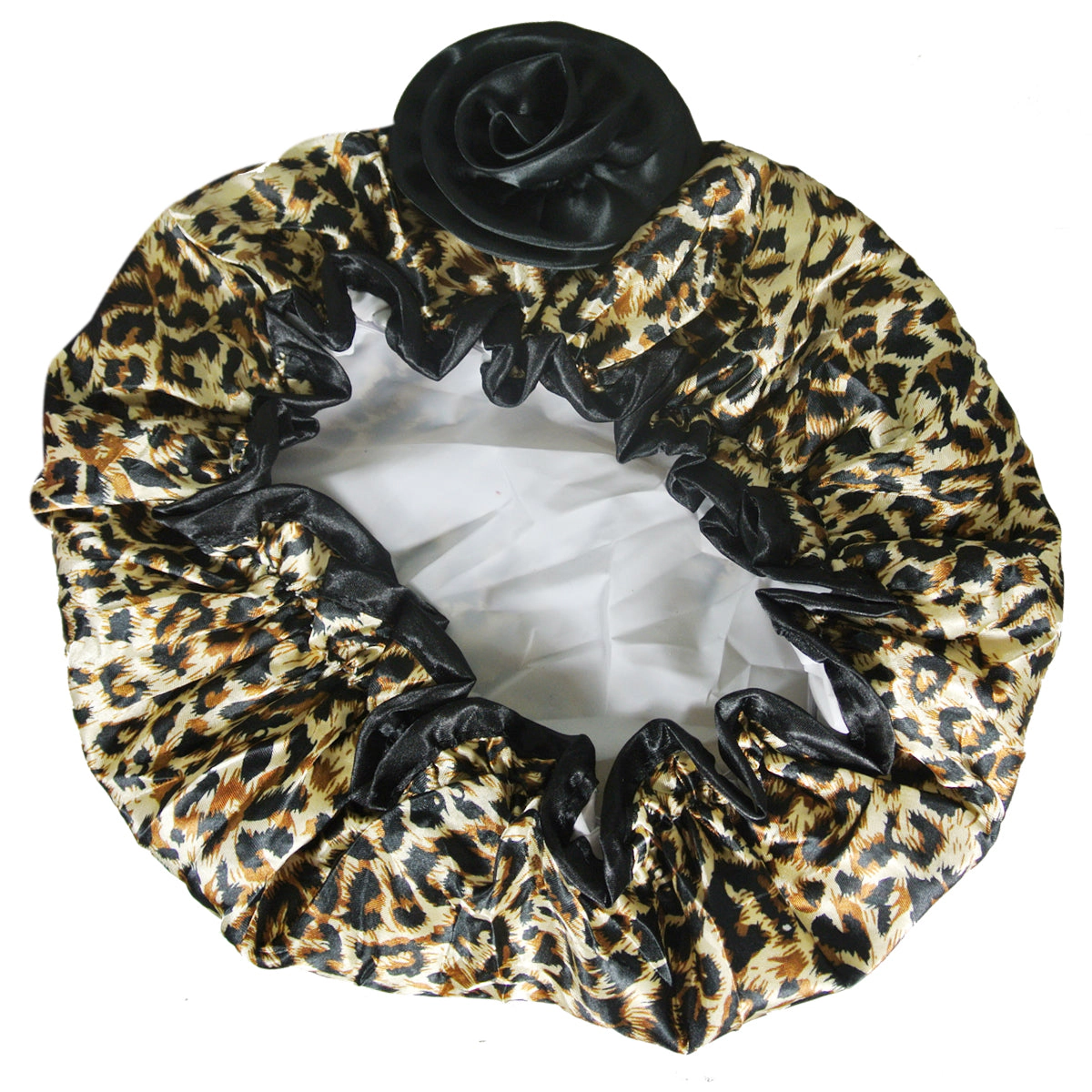 Wrapables Women's Stylish Satin Shower Cap