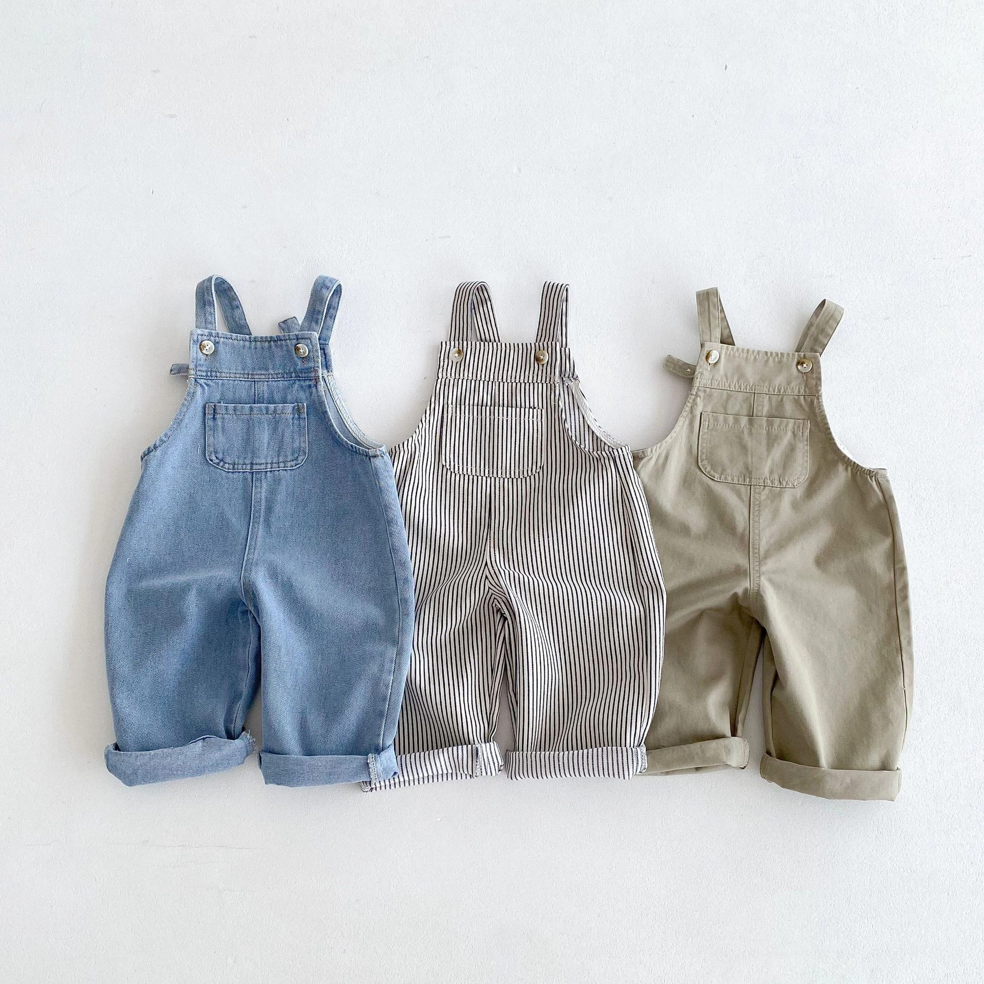 MyKids-USA Autumn Arrival Baby Unisex Sleeveless Rompers Overalls