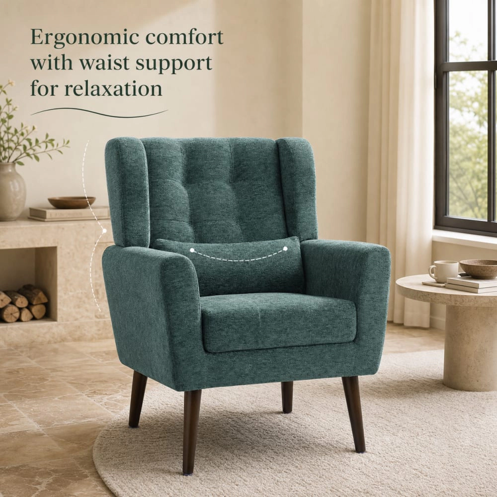 GOODSILO Soft Chenille Accent Chair Versatile Seating