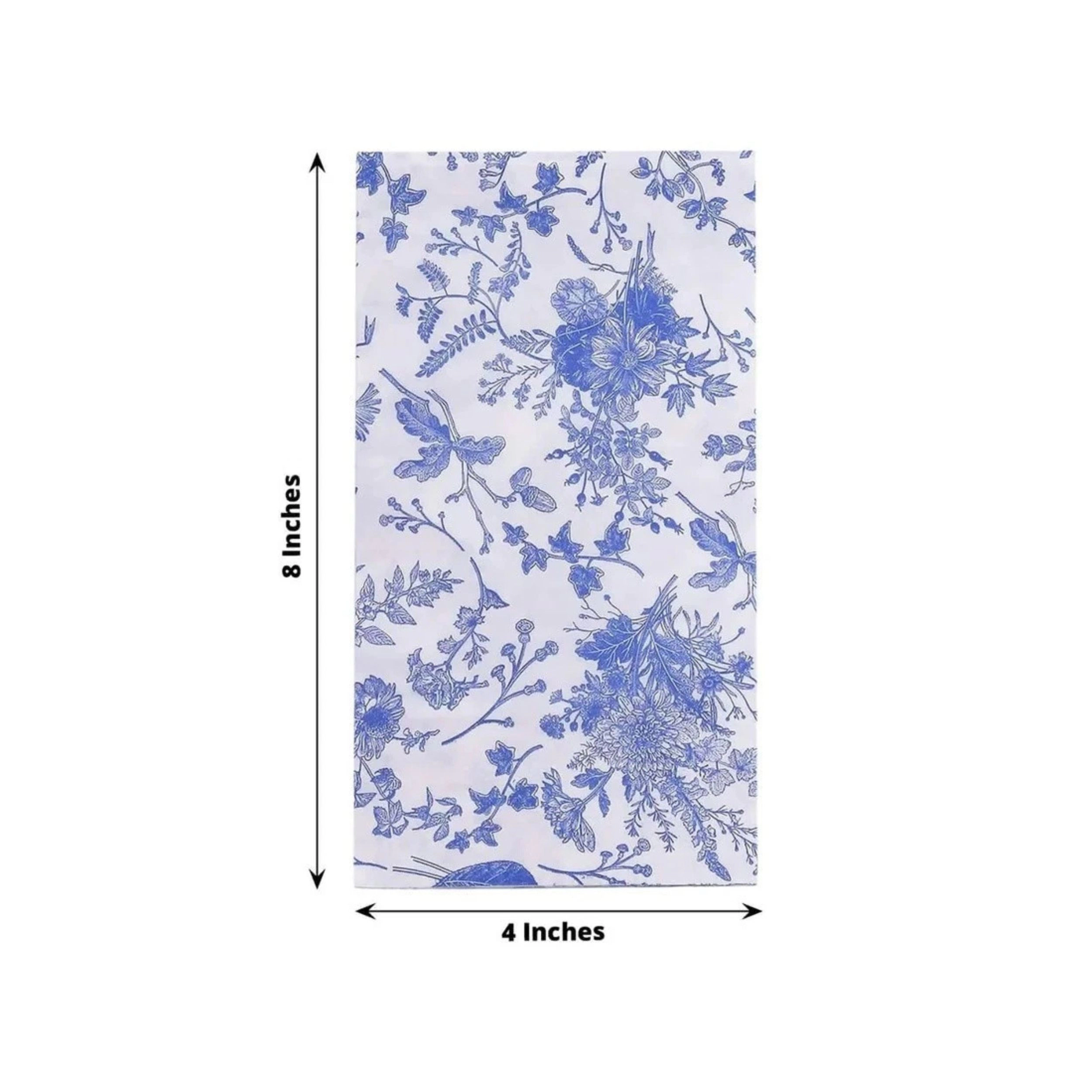 Home Collection Pack of 20 French Toile Floral Paper Dinner Napkins