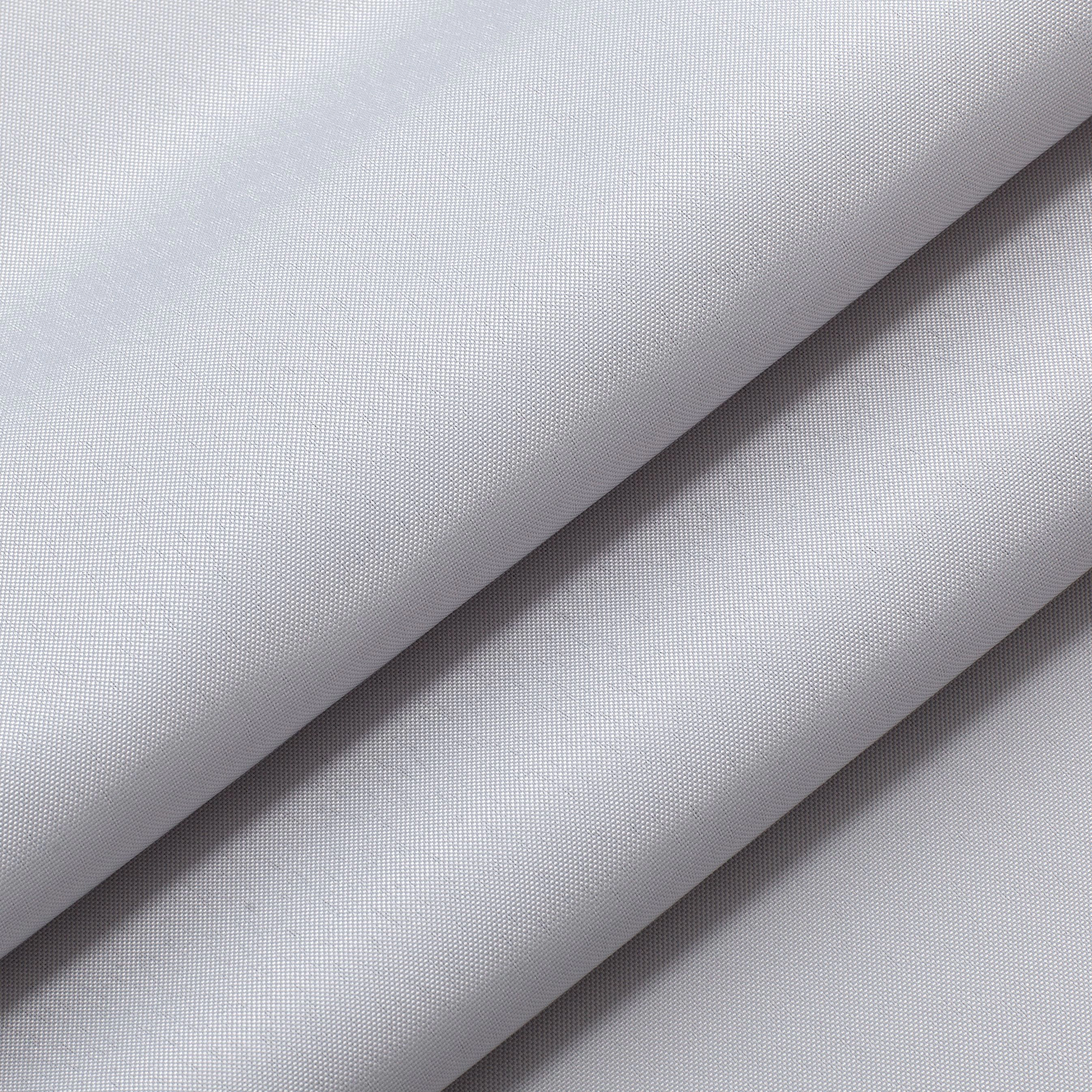 Kate Aurora Hotel Collection Mold & Mildew Resistant Water Resistant Light Gray Fabric Shower Curtain