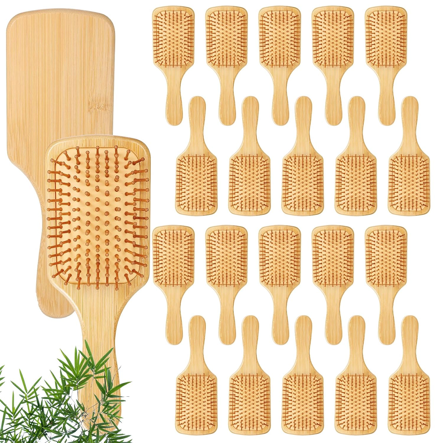 Prism Edge Unisex 10 Piece Bamboo Detangling Brush Set