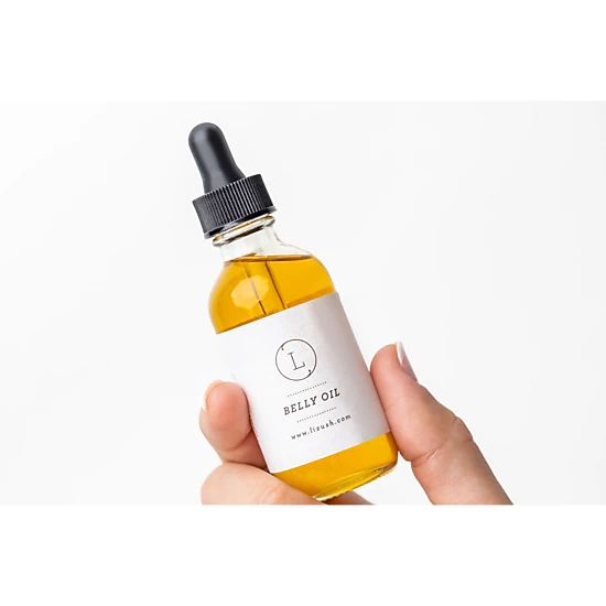 Lizush Soap Belly Oil - Natural Pregnancy Stretch Mark Oil, 2 oz
