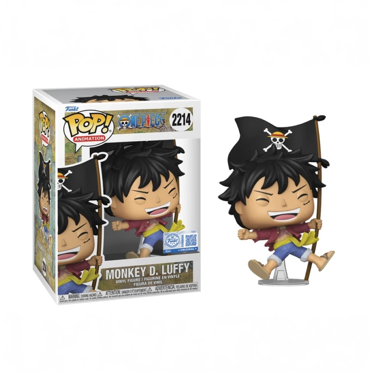 Funko Pop! One Piece: Luffy with Flag #2214