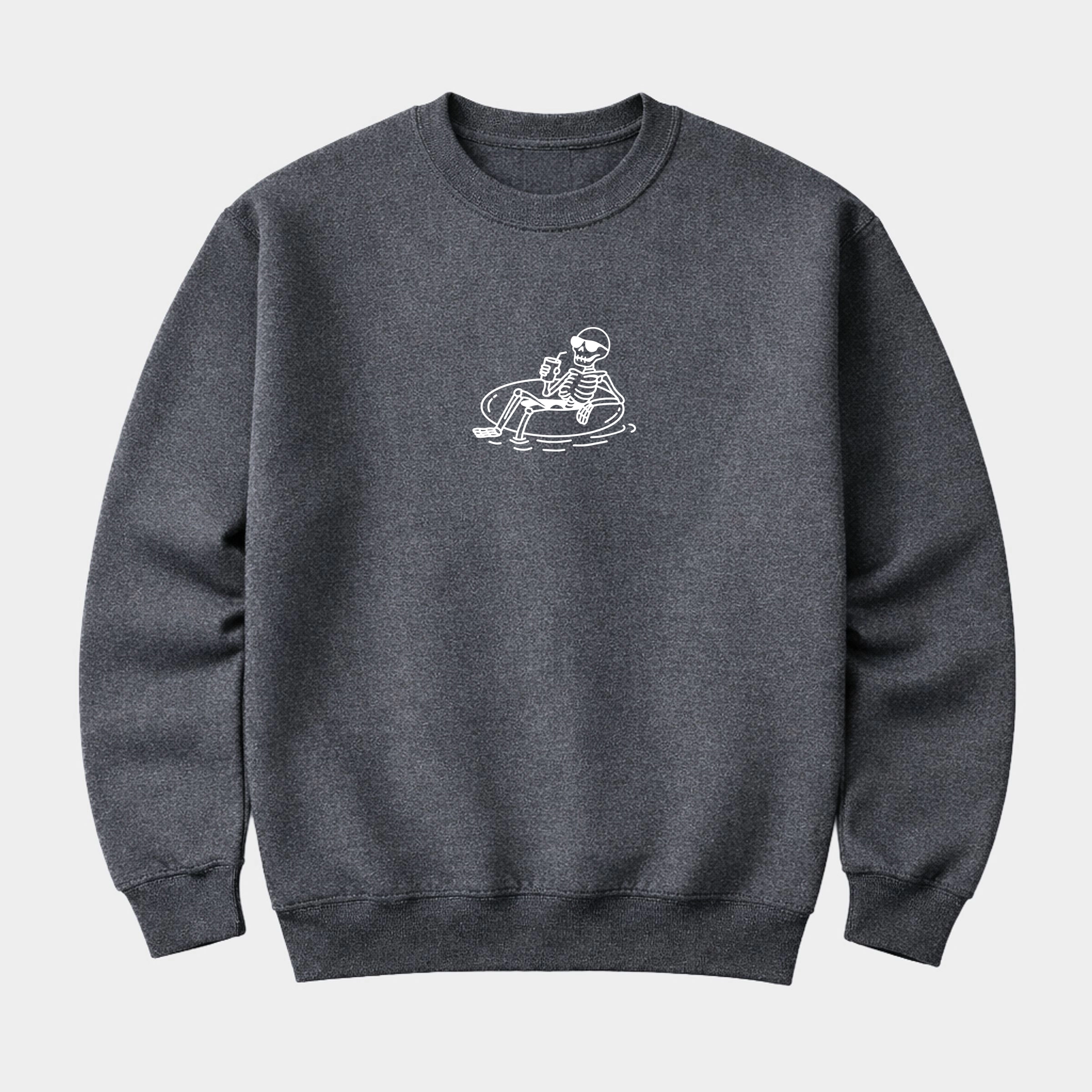 Simply Sage Market - Men's Graphic Sweatshirt Floating Skeleton