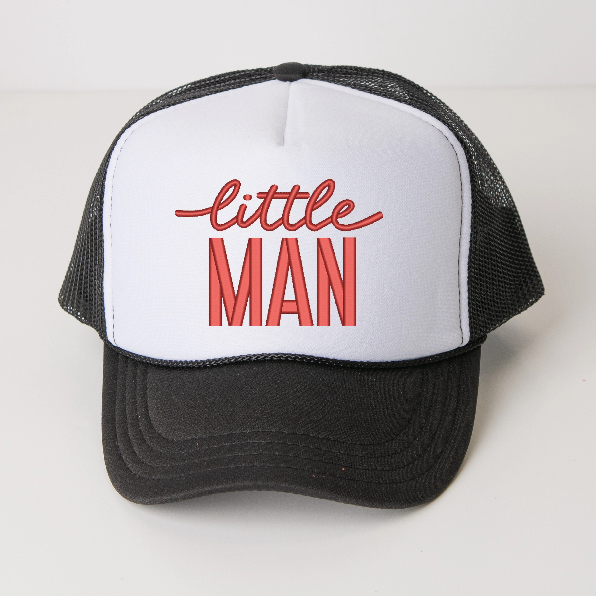 The Juniper Shop - Embroidered Little Man Youth Graphic Foam Trucker Hat