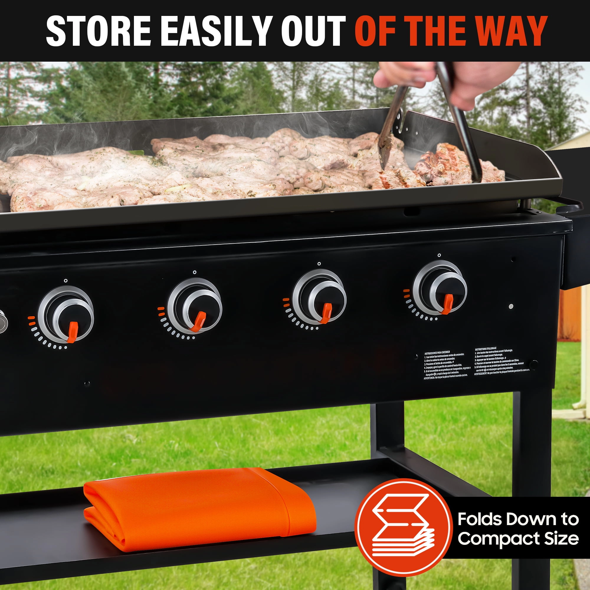CHEFSPOT 28 Inch Silicone Griddle Mat Cover For Blackstone Omnivore Griddles