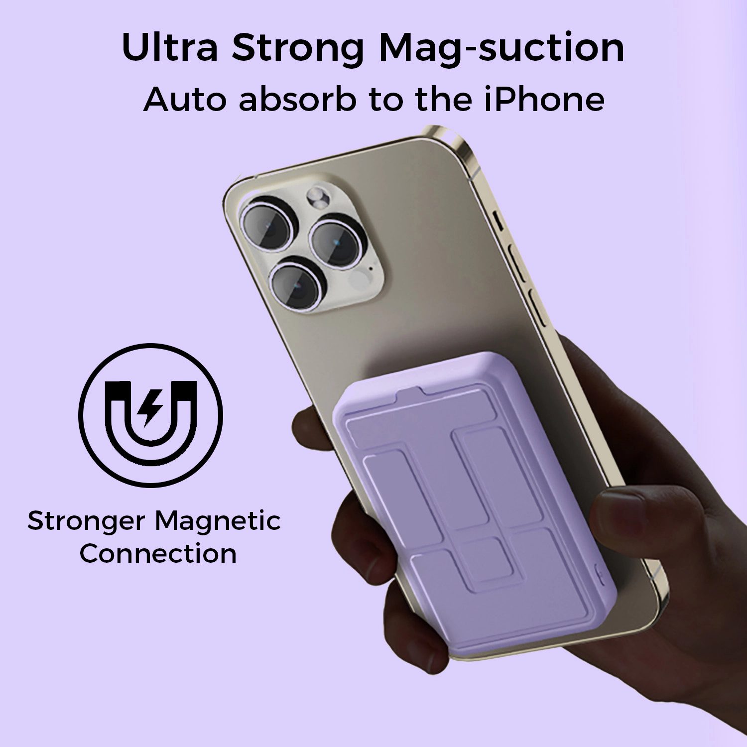 Alpha Digital 10,000mAh, Magnetic Wireless Charging, Phone Stand - Power Bank