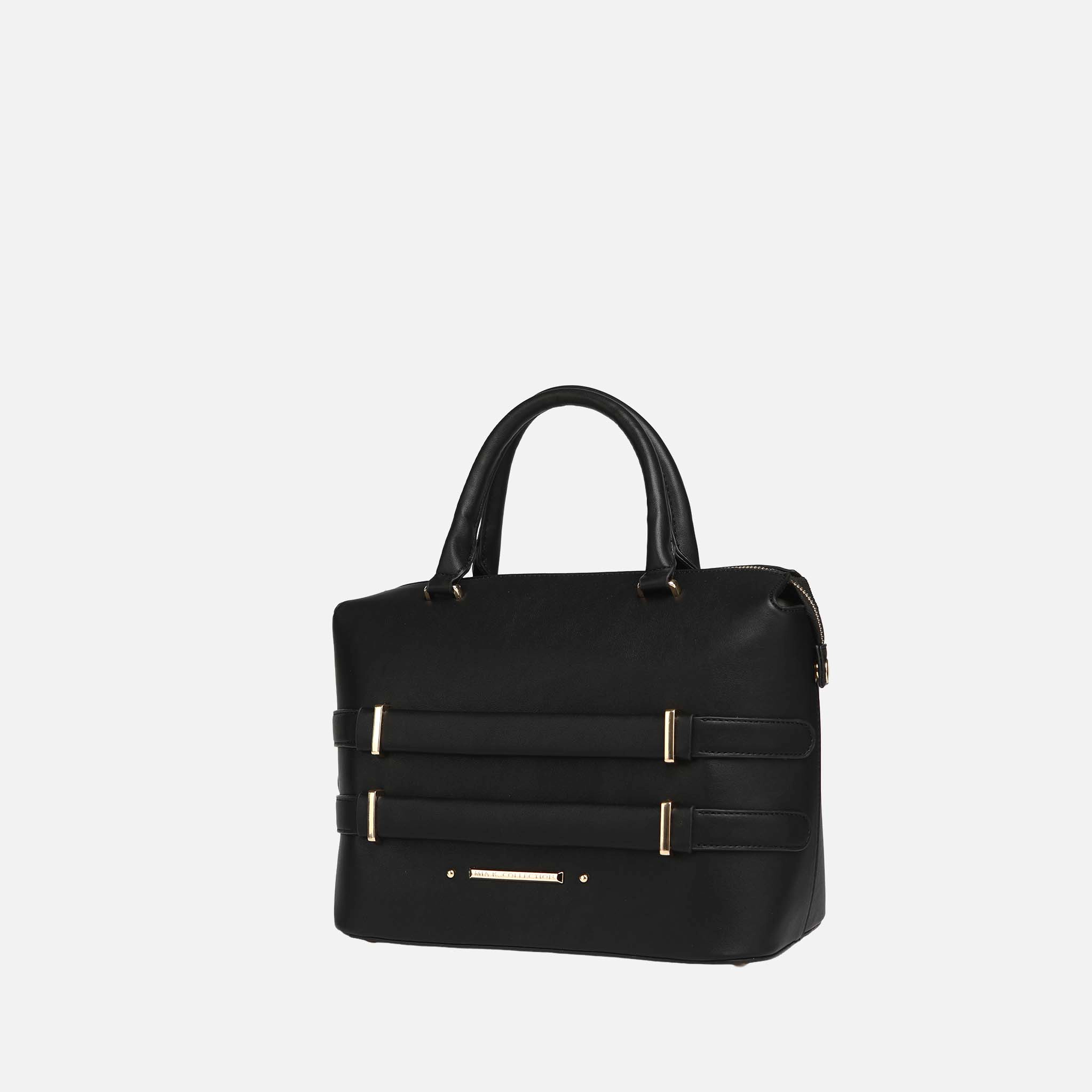 Mia K Collection Leila Tote Bag Women’s Vegan Leather Satchel