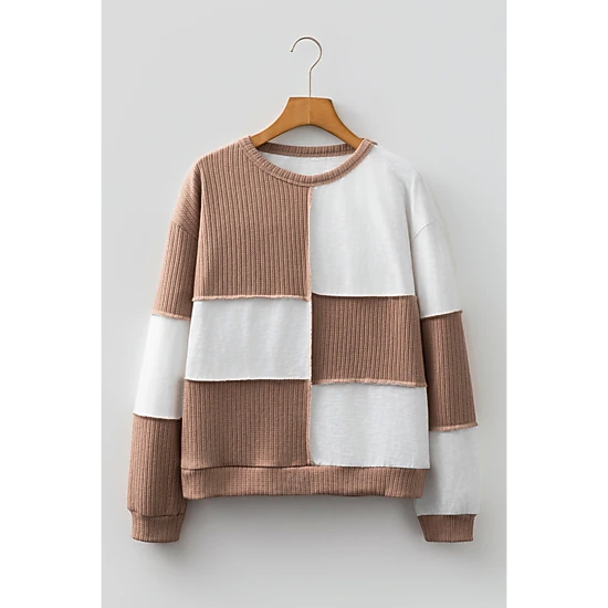Threaded Pear Women's Seraphina Raw Seamed Knitted Jumper