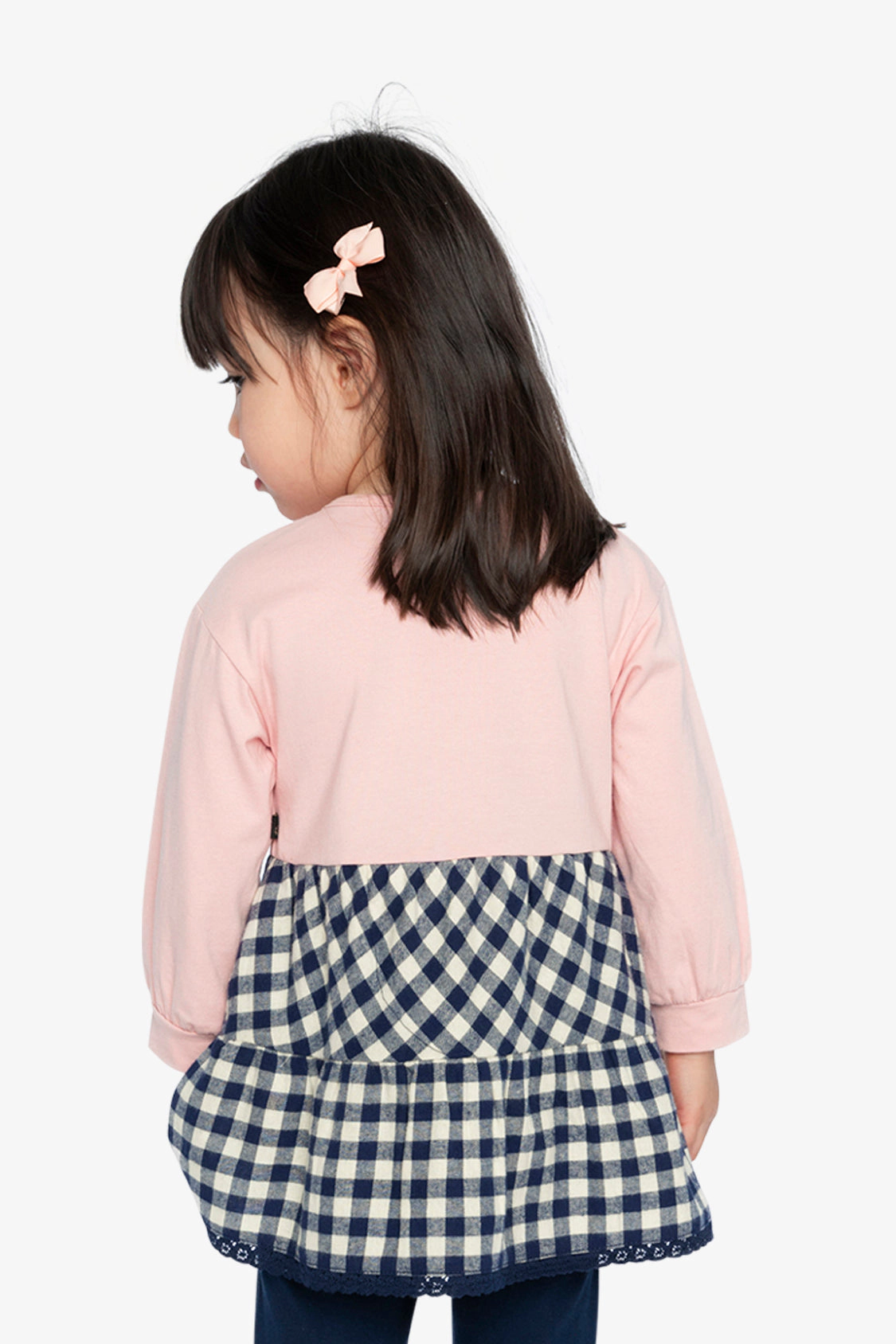 Deux par Girls Gingham Heart Tunic and Leggings Set