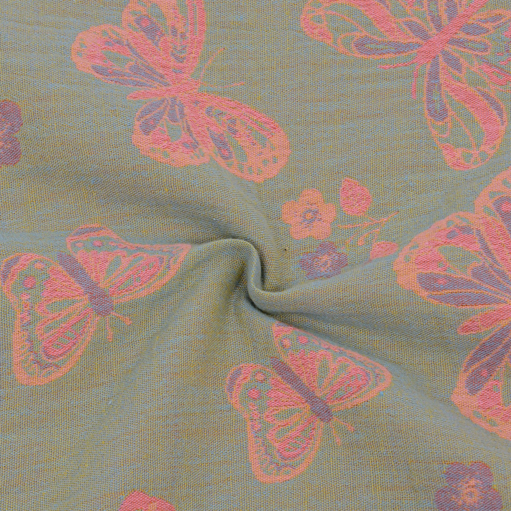 Alilang Unisex 4-Piece Cotton Bedding Set with Butterfly Print Duvet Cover and Pillowcases