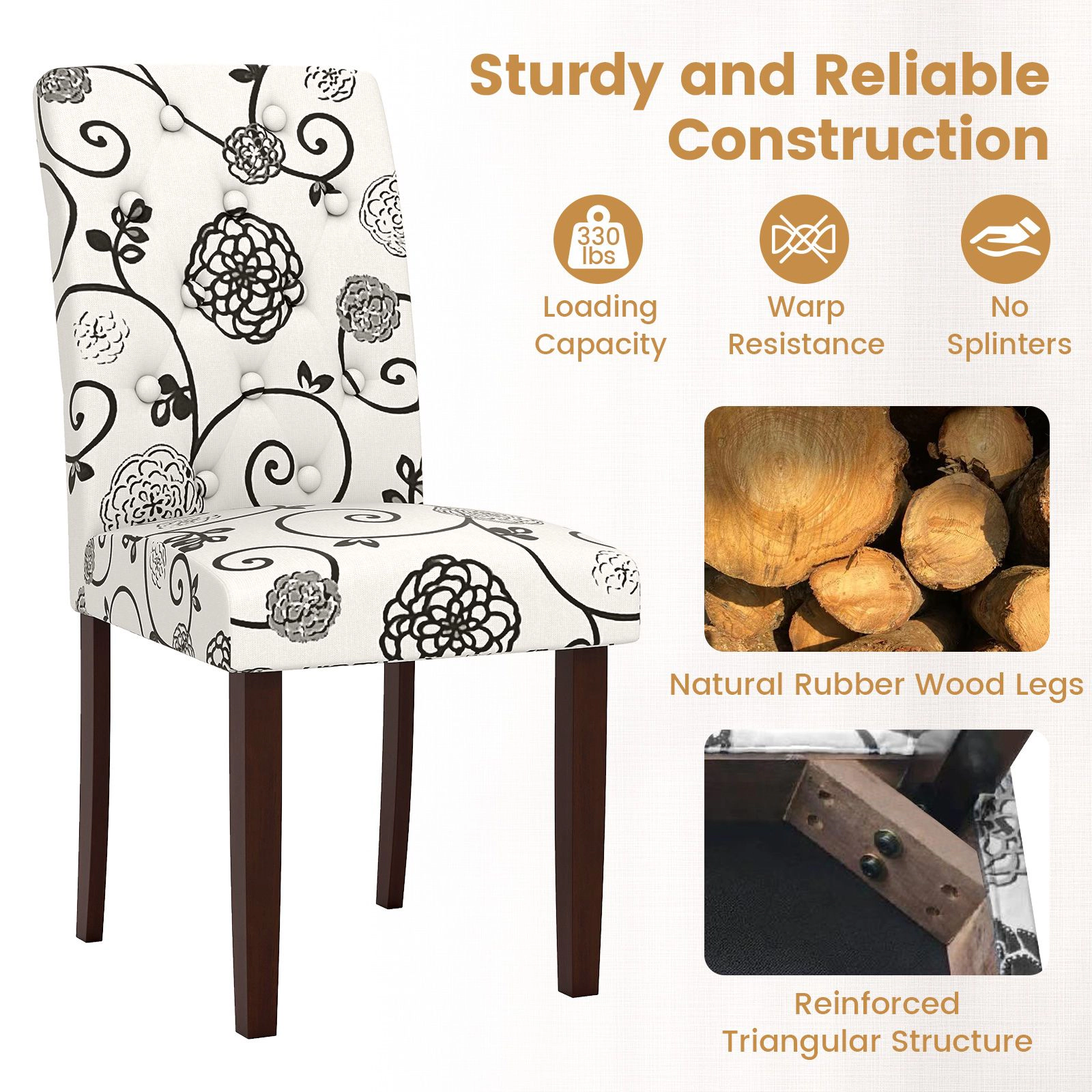 SlickBlue Farmhouse Dining Chairs