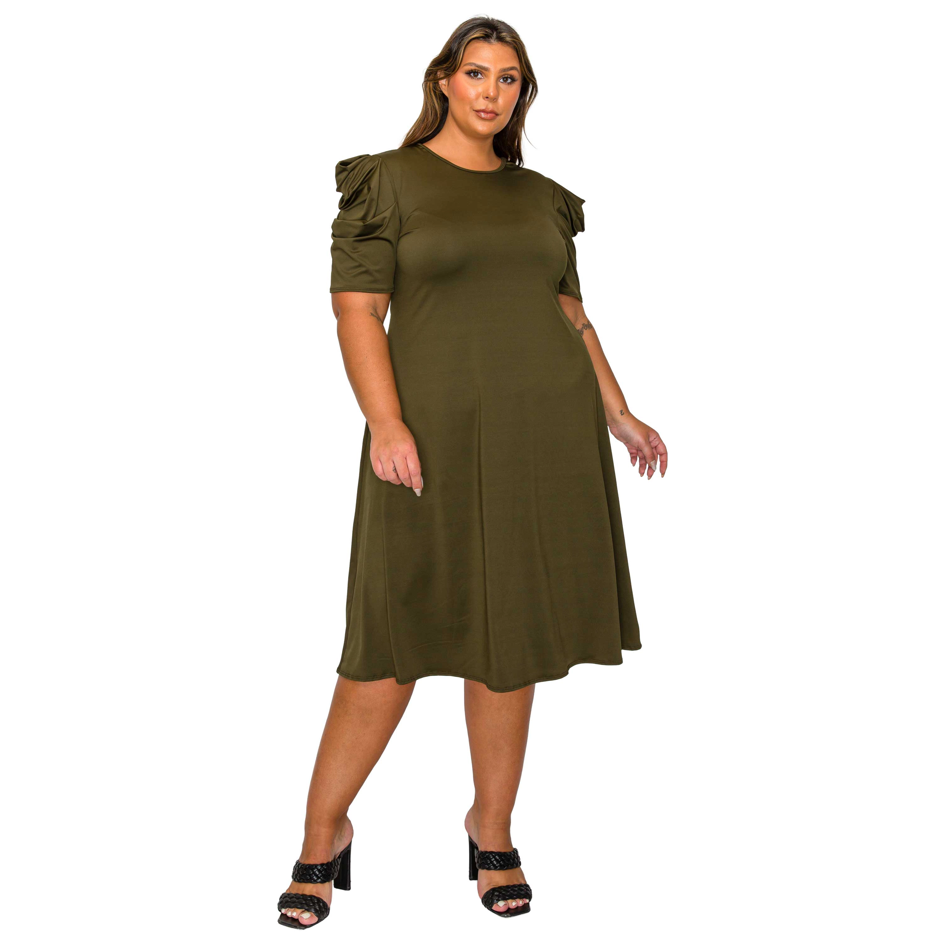 L I V D Women's Plus Aleyna Flare Dress