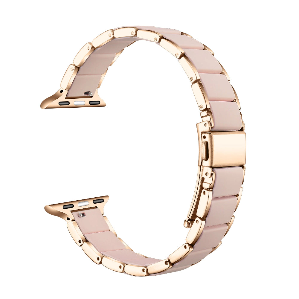 Posh Tech Womens Wren Silicone + Stainless Steel Band for Apple Watch