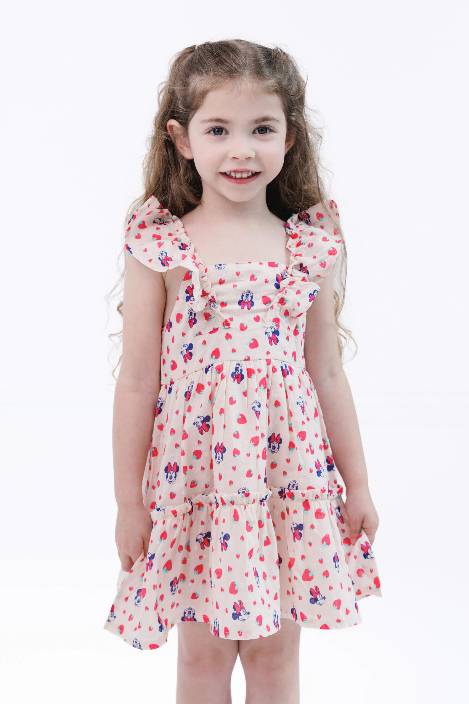 Disney Girls' Sleeveless Tiered Dress