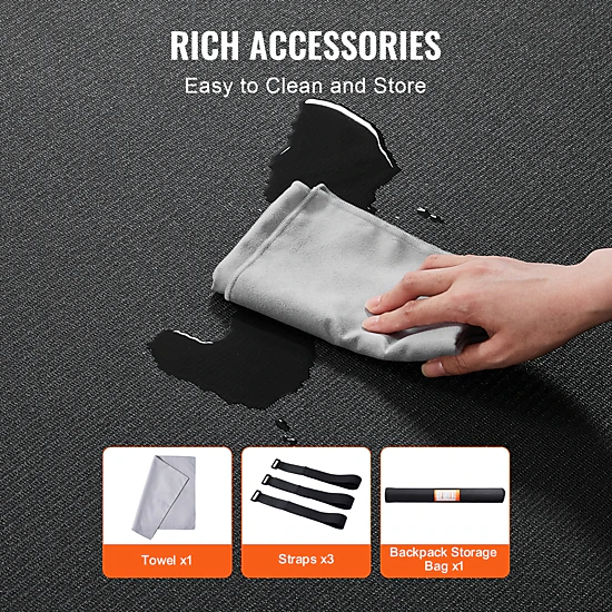 HONGGE Exercise Mat Non Slip High Density Premium Yoga Mat Exercise Yoga Mat for Men & Women Fitness & Exercise Mat