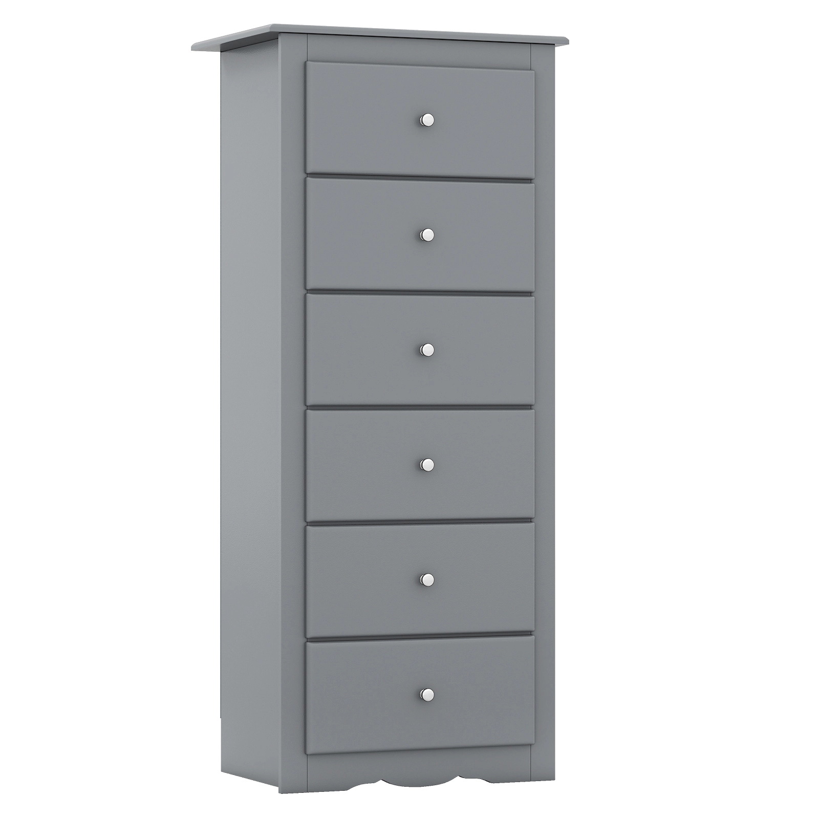 LJG 6 Drawers Chest Dresser Clothes Storage Bedroom Furniture Cabinet