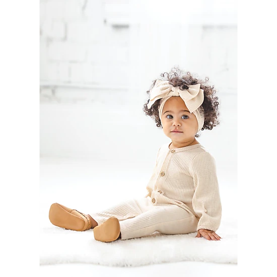 Mabel and Honey Starry Night Rib Knit Romper