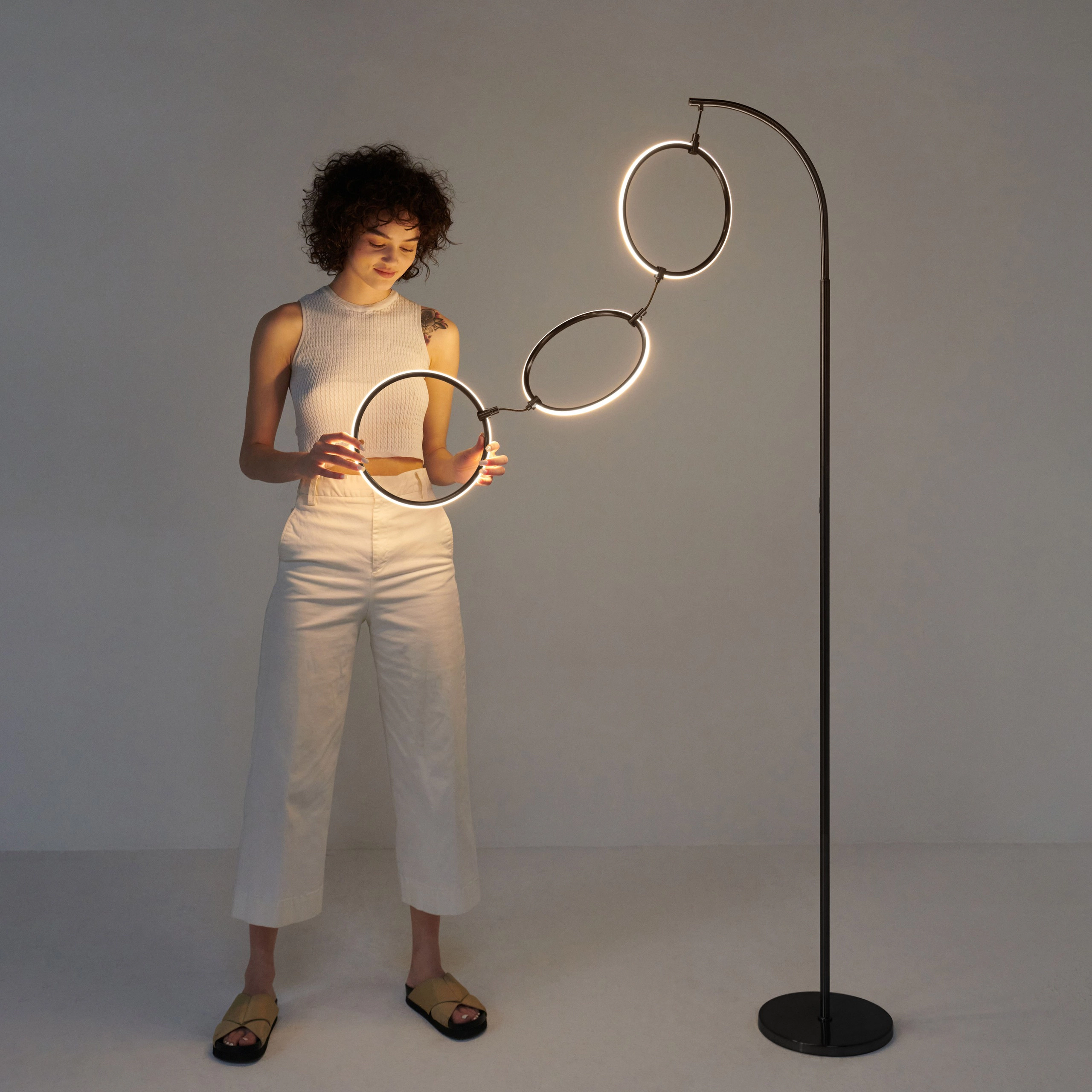 Brightech 3 Ring LED Floor Lamp