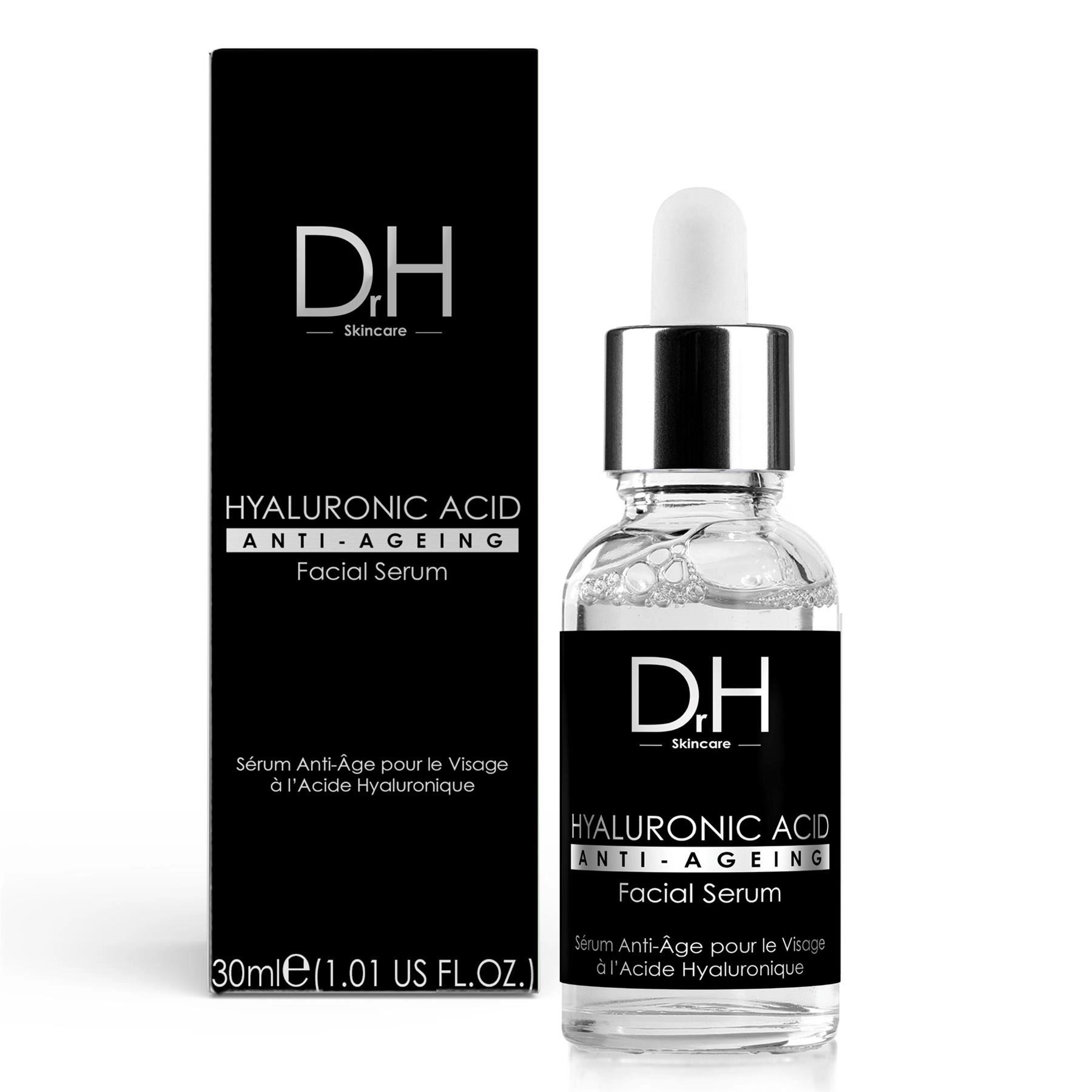 Anti-Ageing Hyaluronic Acid Facial Serum 30ml for Dryness, Fine Lines & Wrinkles