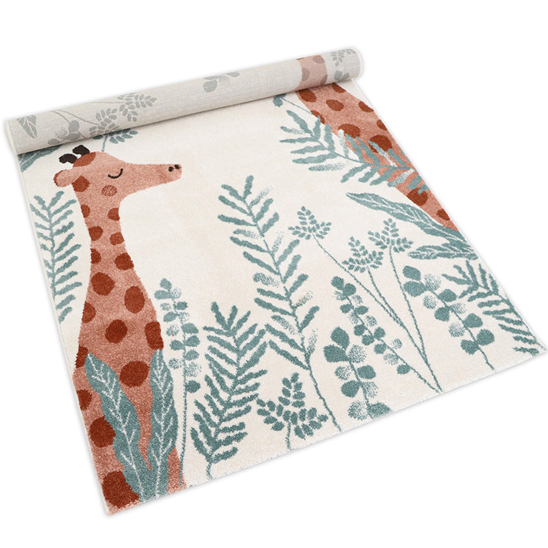 Nattiot Polypropylene Kid'S Bedroom Rug Giraffe - Nisu