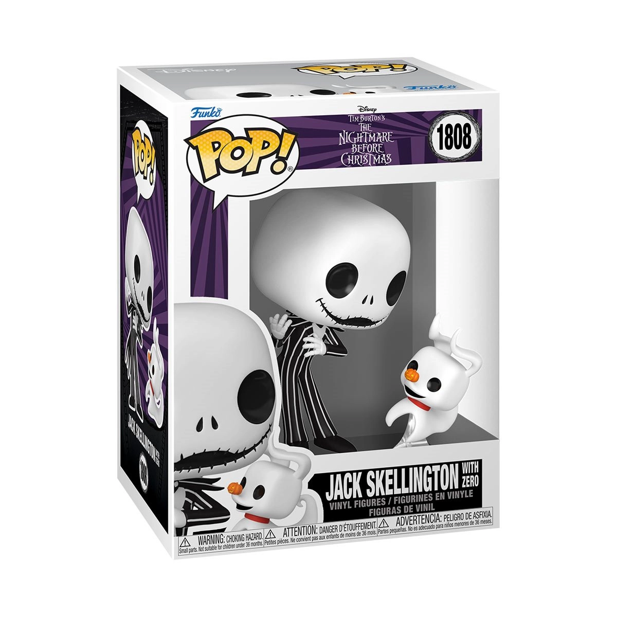 Funko Pop! Nightmare Before Christmas: Jack w Zero #1808