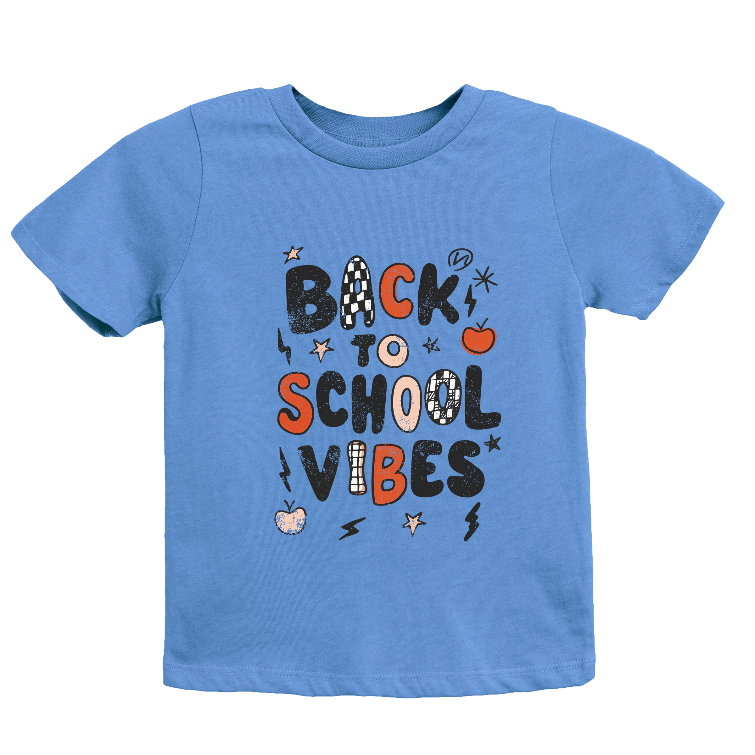 The Juniper Shop - Youth Short Sleeve Graphic T-Shirt Back To School Vibes Checkered Distressed