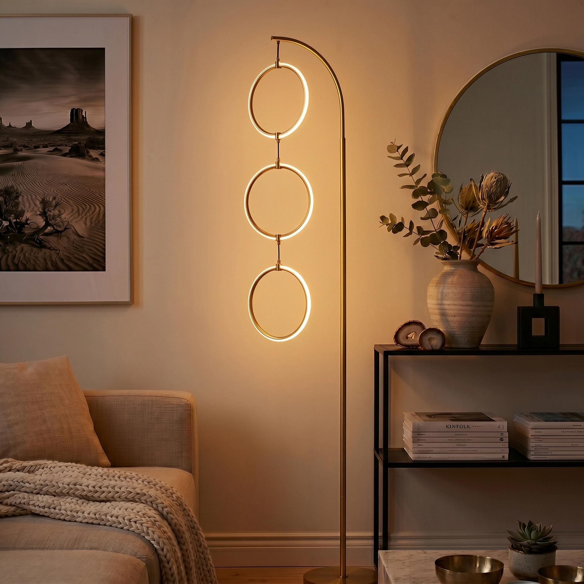 Brightech Nova Halo Ring Floor Lamp