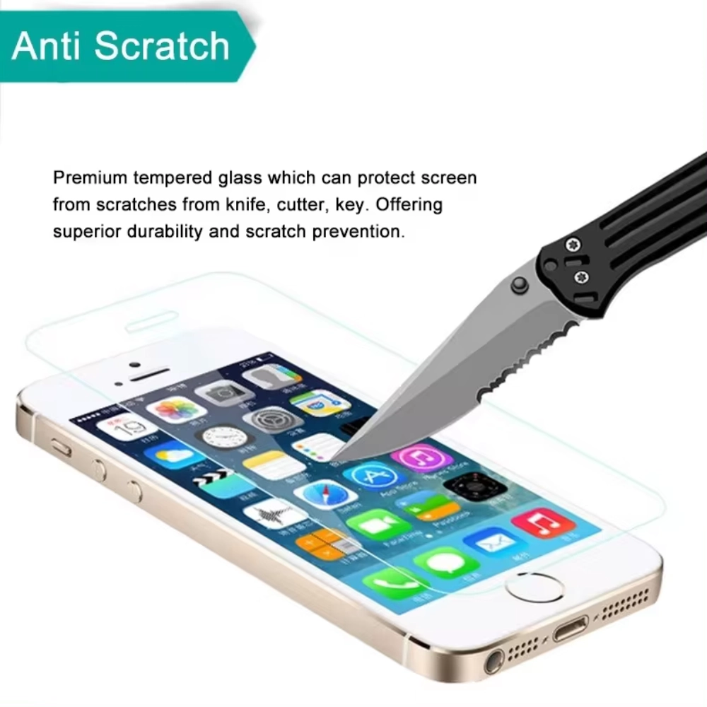 Qixxronics for iPhone SE 3 / SE 2 Screen Protector, [3-Pack] Tempered Glass Screen Protector Film 4.7"