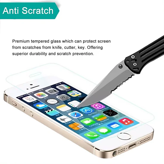 Qixxronics for iPhone SE 3 / SE 2 Screen Protector, [3-Pack] Tempered Glass Screen Protector Film 4.7"