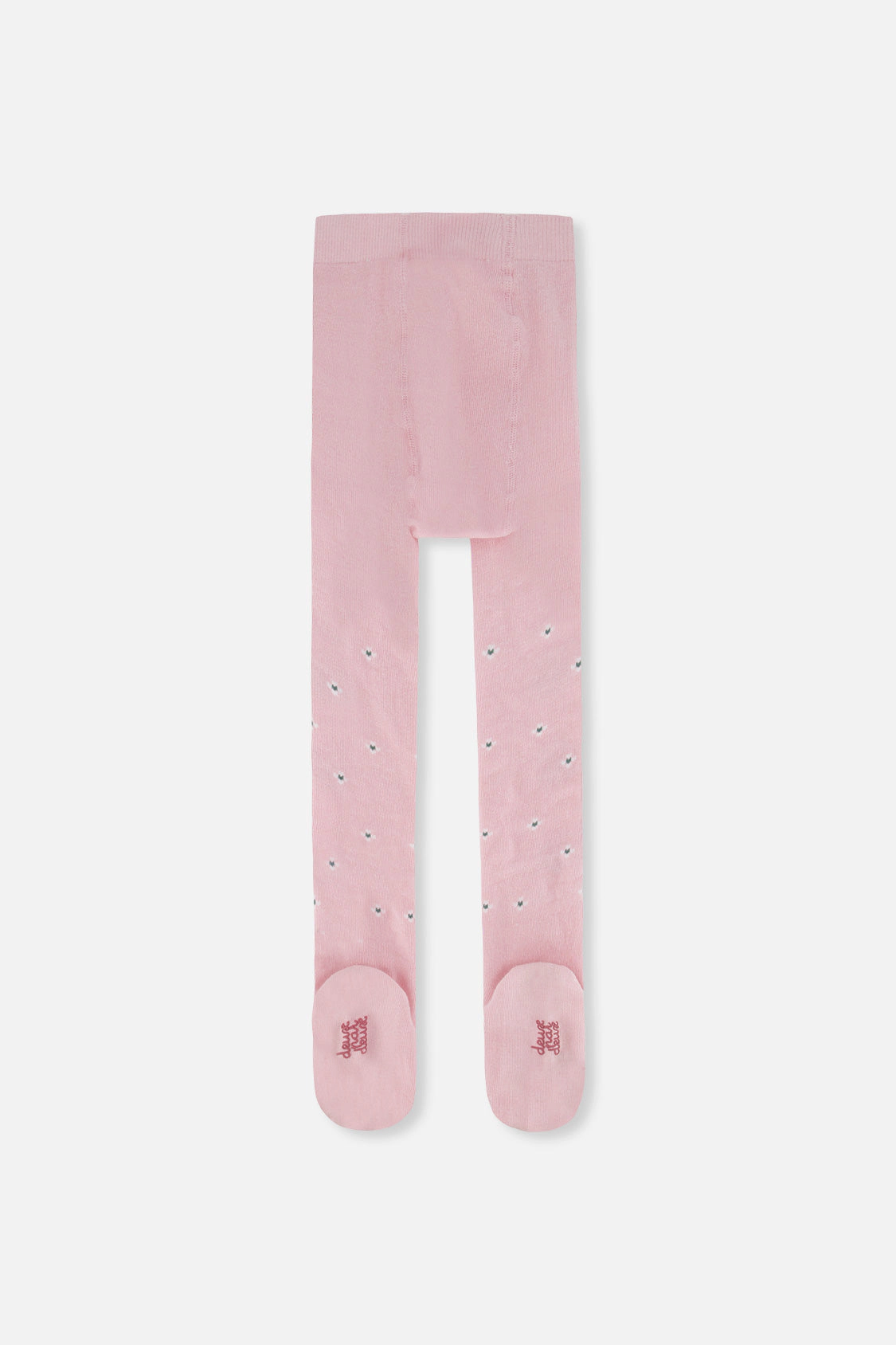 Deux par Girls Floral Motif Knit Tights