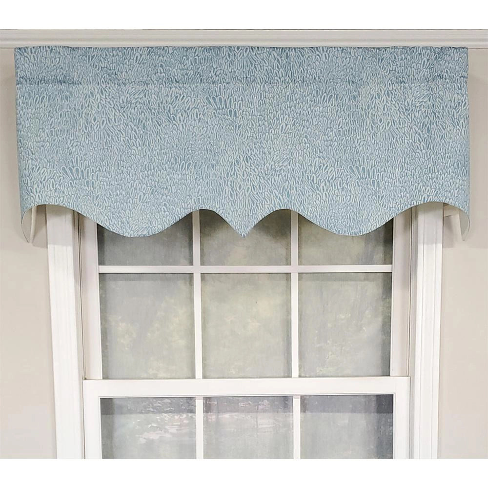 RLF Home Luxurious Modern Design Classic Miramar Regal Style Window Valance 50" x 17" Mediterranean