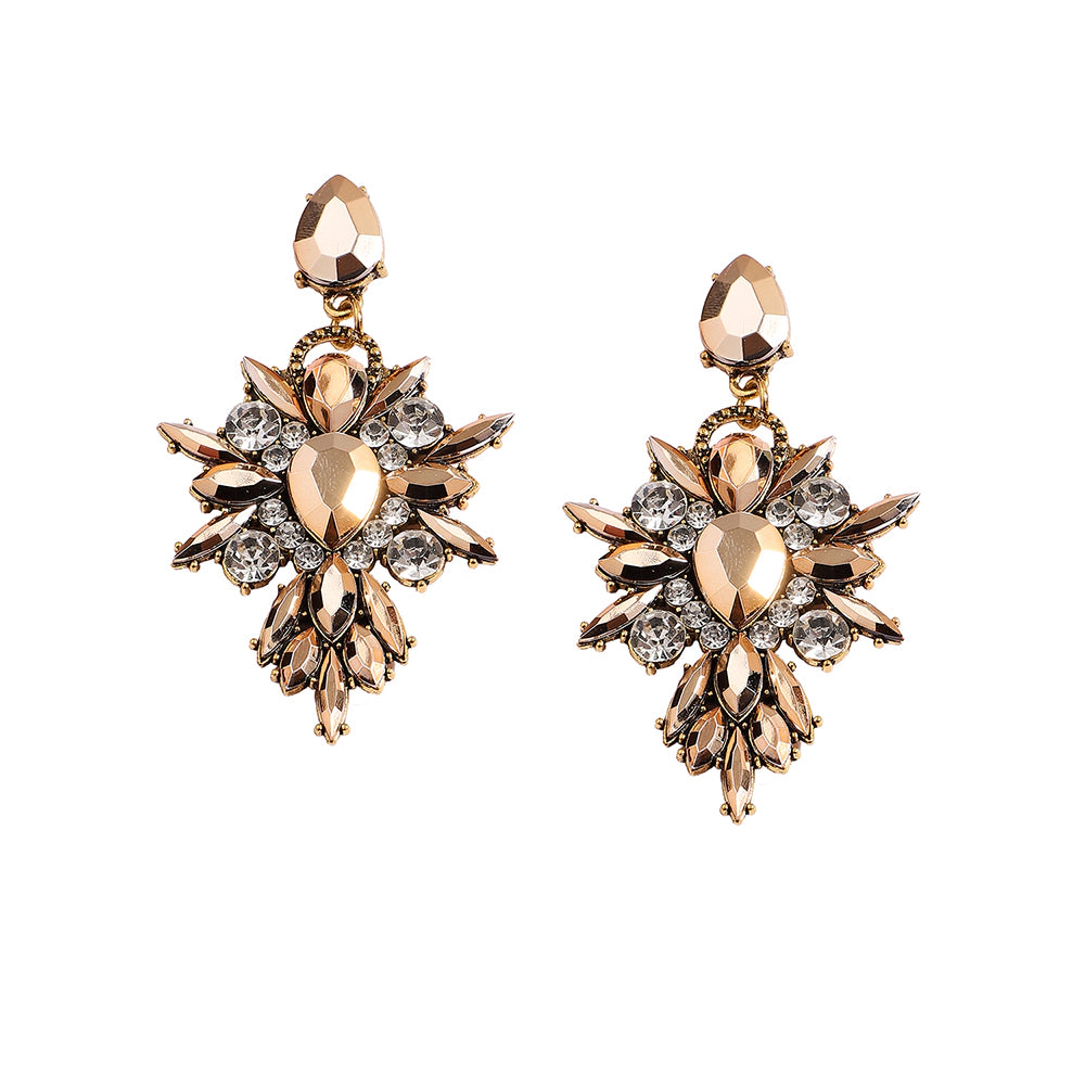 SOHI Women's Crystal Drop Earrings