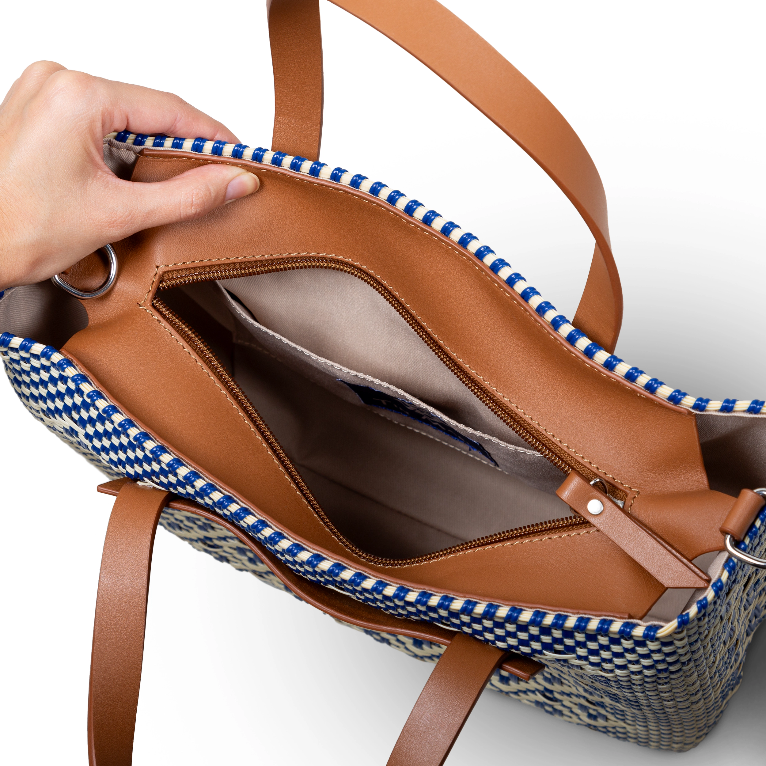Tin Marin Mixte Woven Crossbody Bag