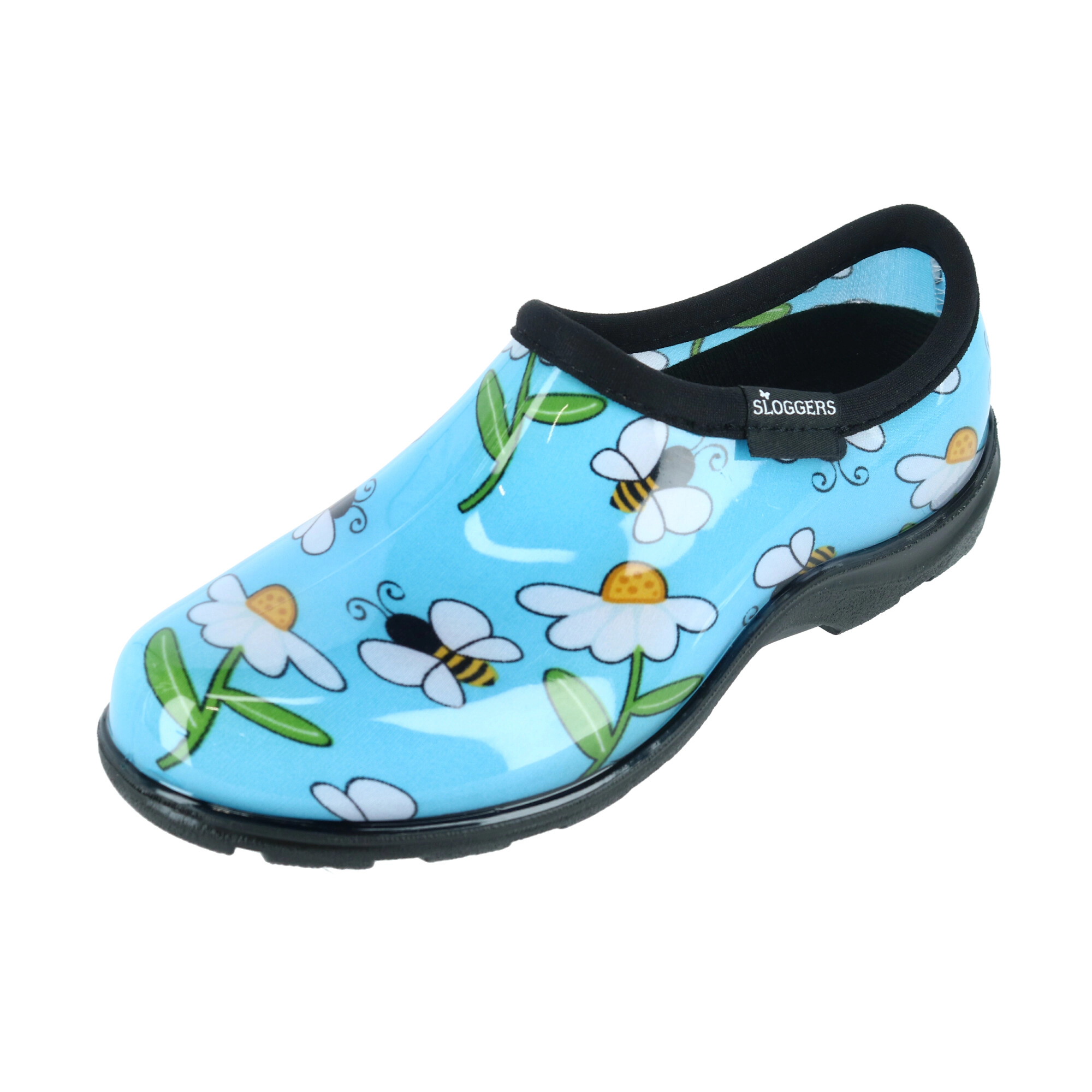 Sloggers Women's Bumble Bee and Flower Print Rain Garden Shoes