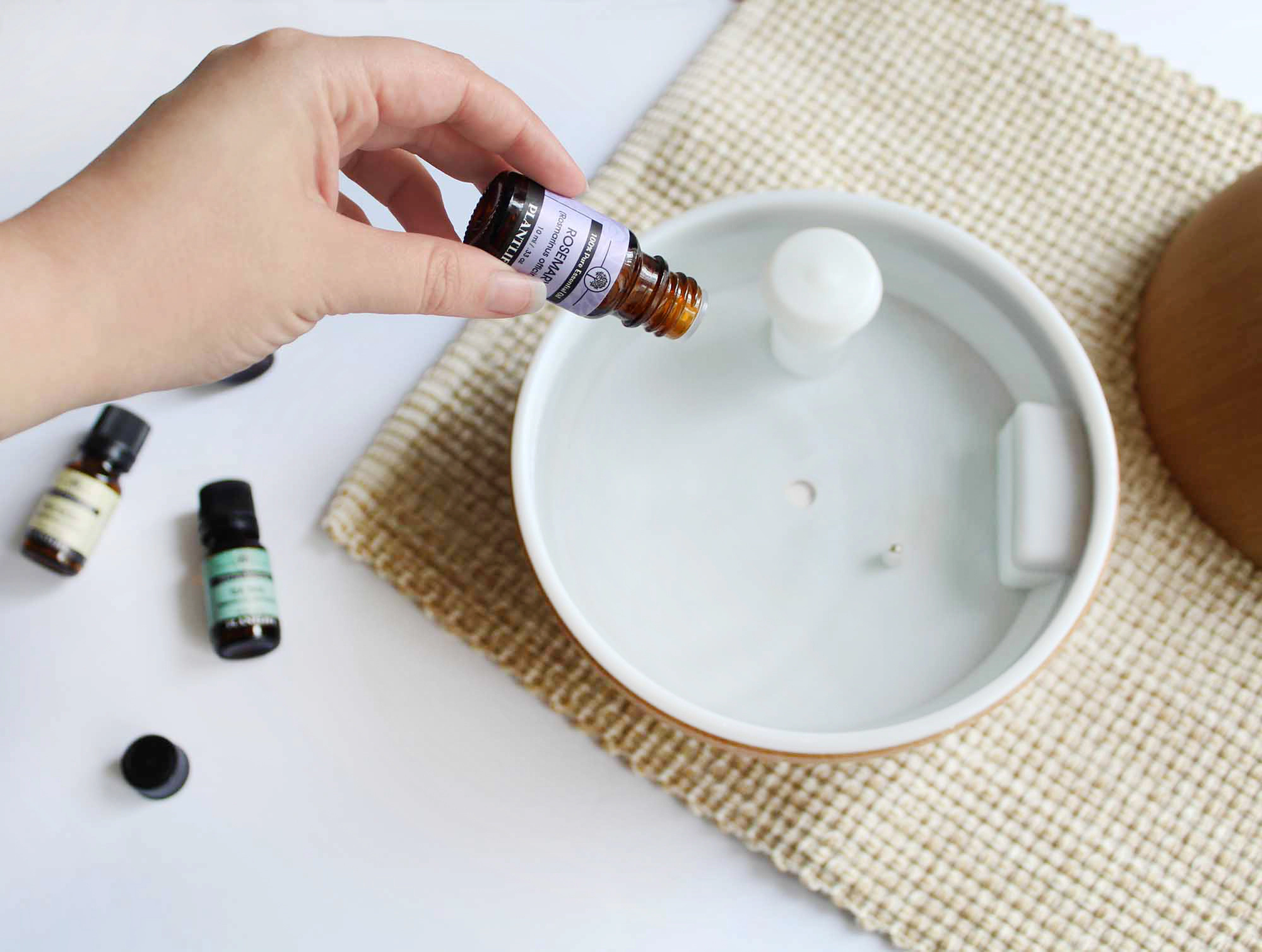 Plantlife Barrel Ultrasonic Essential Oil Diffuser with Bluetooth Speaker