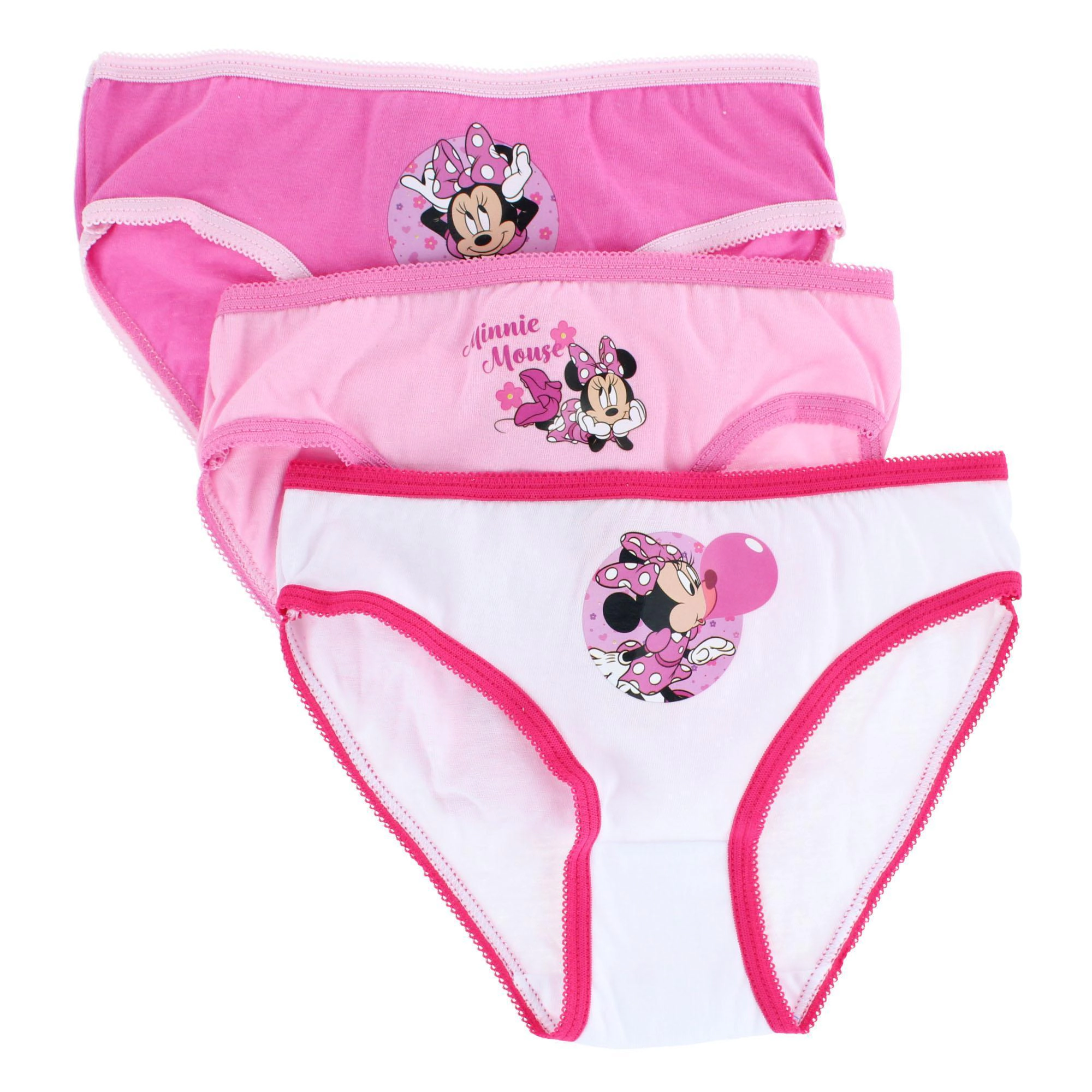 Textiel Trade Girl's Minnie Mouse Briefs (3 Pack)