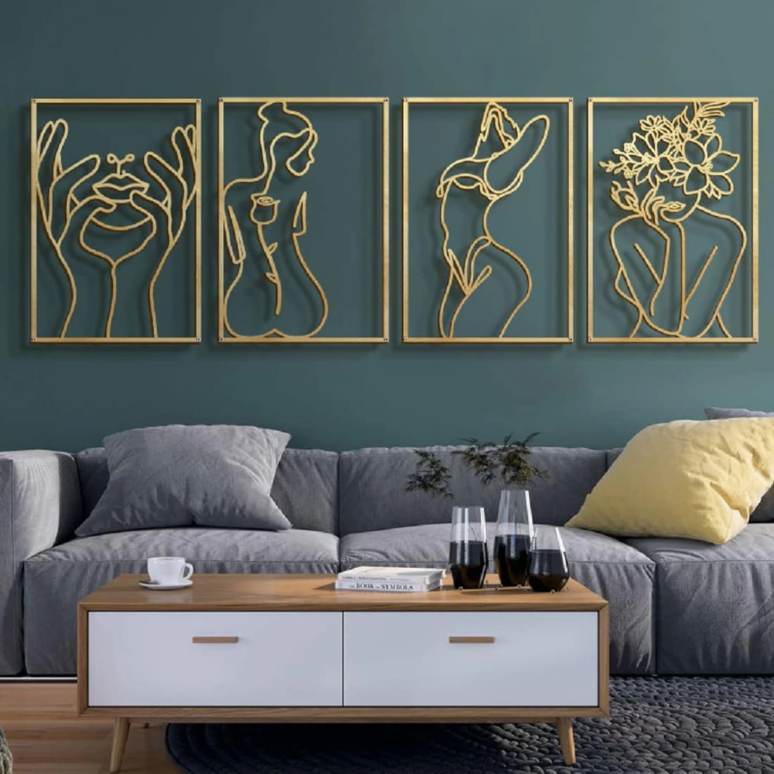 Living Hubss Classic Minimalist Style Abstract Wall Art