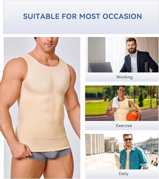 Nebility Mens Compression Slimming Tank Top