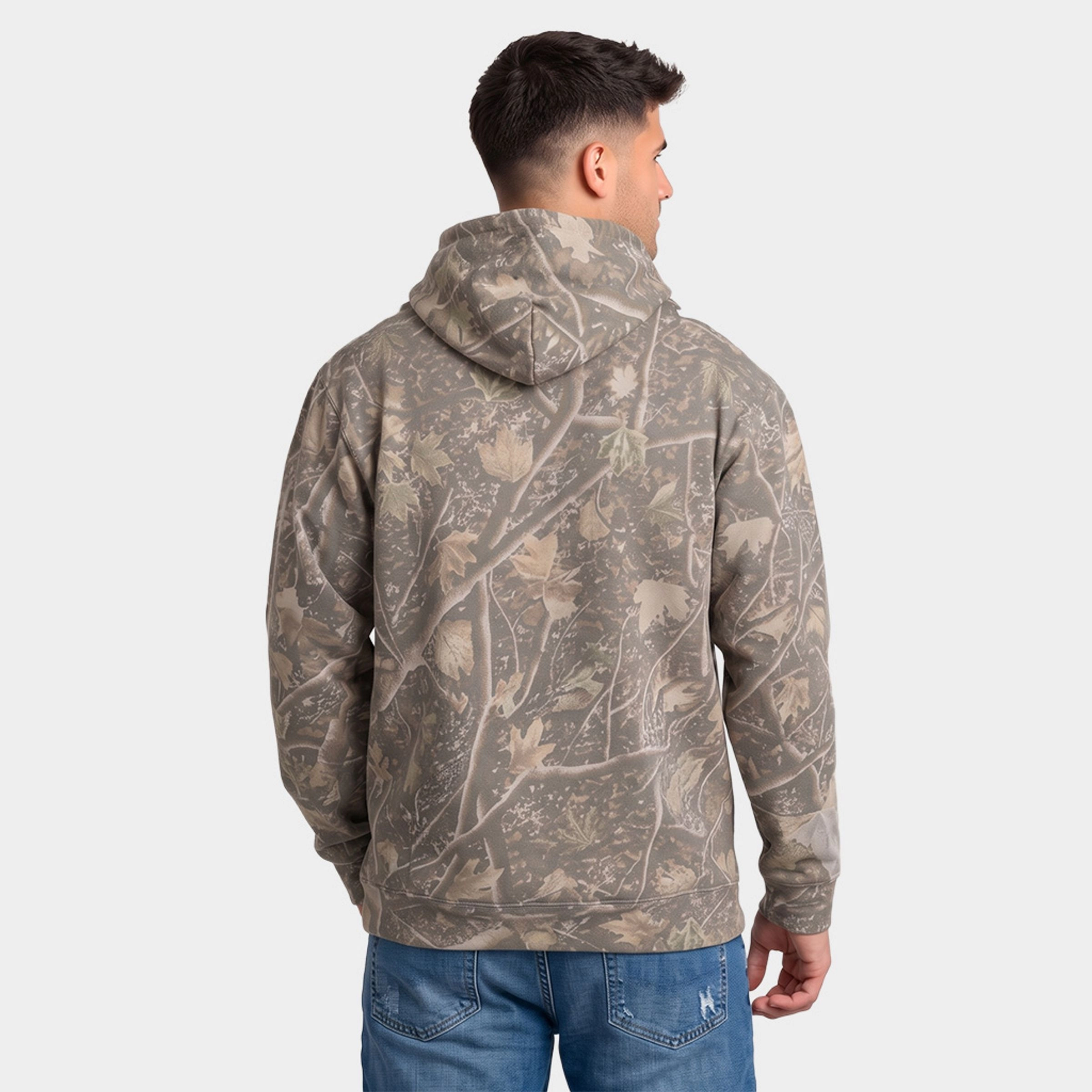 Simply Sage Market - Men's Camo Hoodie Alaska Forest Scene