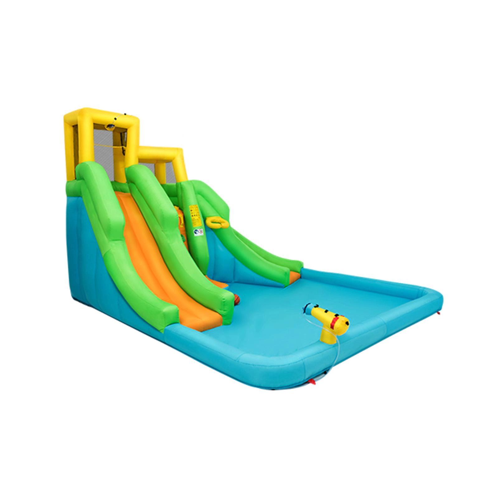 SUGIFT Kids Inflatable Water Park Bounce House with 480W Blower 350-lb Capacity Ages 3-10