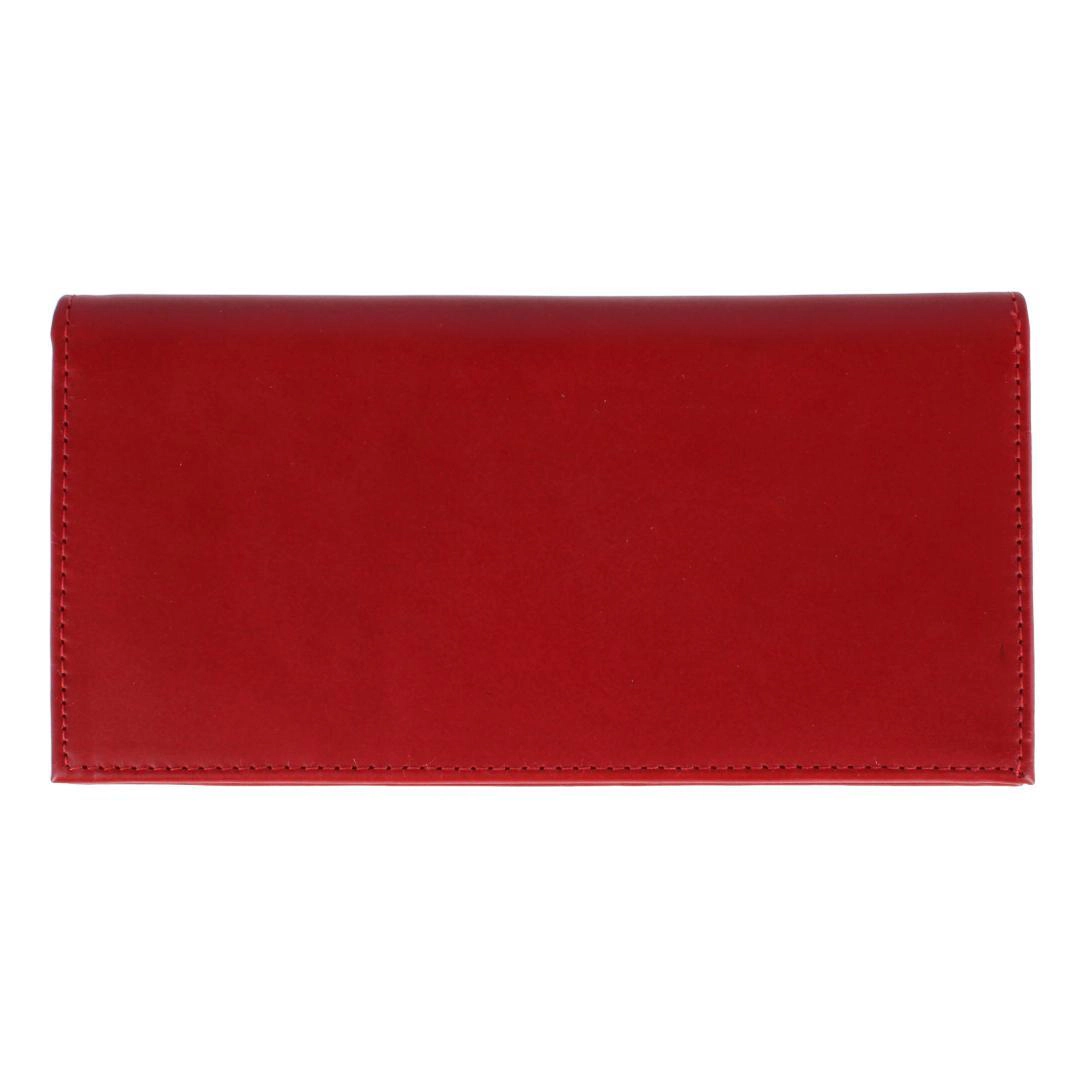 CTM RFID Leather Checkbook Cover with American Flag Detail