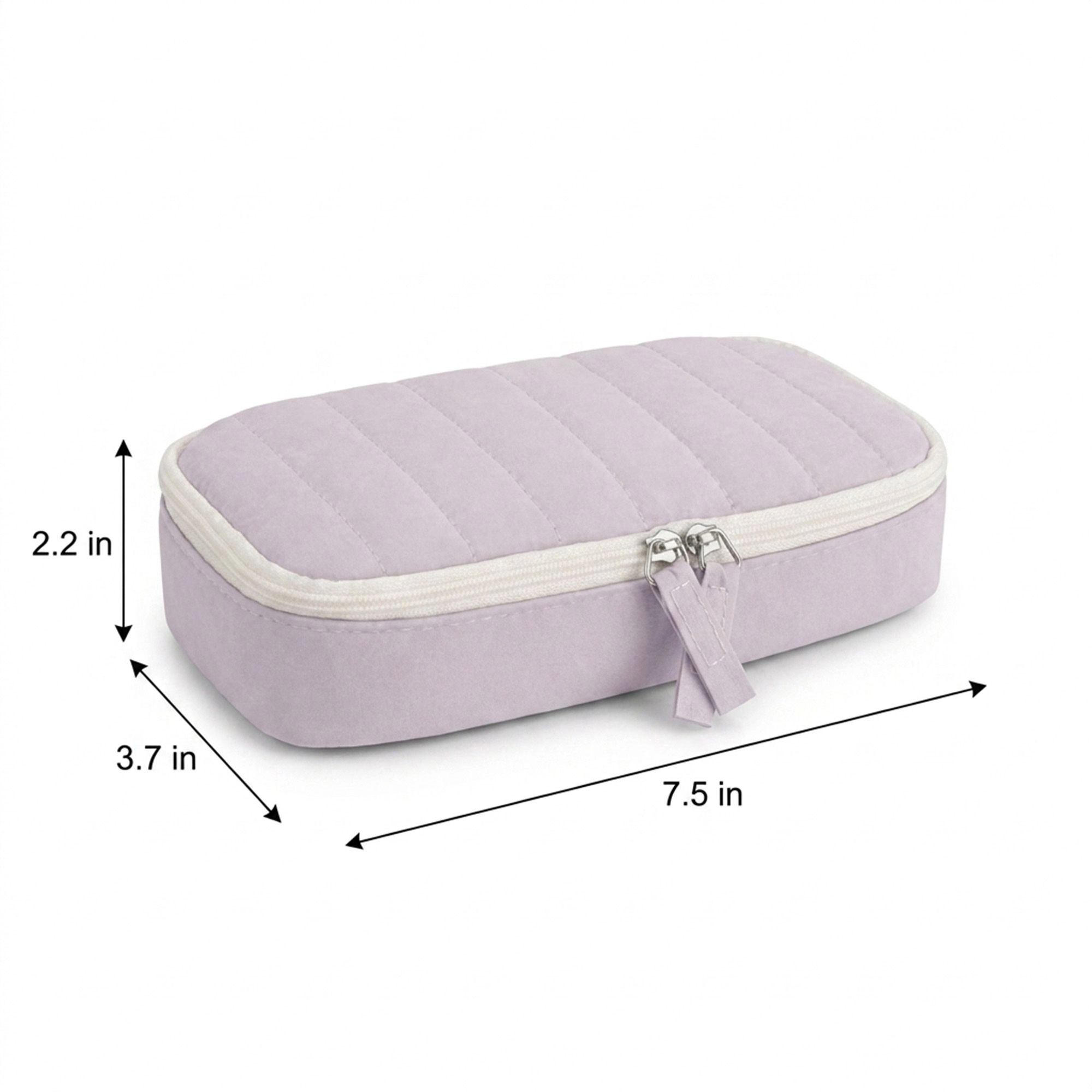 Alilang Unisex Capacity Pencil Case Stationery Organizer Pen Pouch with Mesh Pocket and Double Zipper
