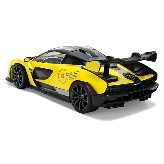 Jada McLaren Senna "8-PAS Racing" Yellow Metallic with Black Top "Hyper-Spec" Series 1/24 Diecast Model Car by Jada
