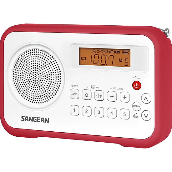 SANGEAN PR-D18BK AM/FM Portable Digital Radio with Protective Bumper
